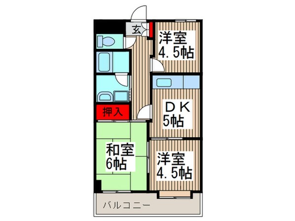 エルド－ル入間の物件間取画像